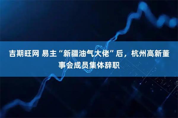 吉期旺网 易主“新疆油气大佬”后，杭州高新董事会成员集体辞职